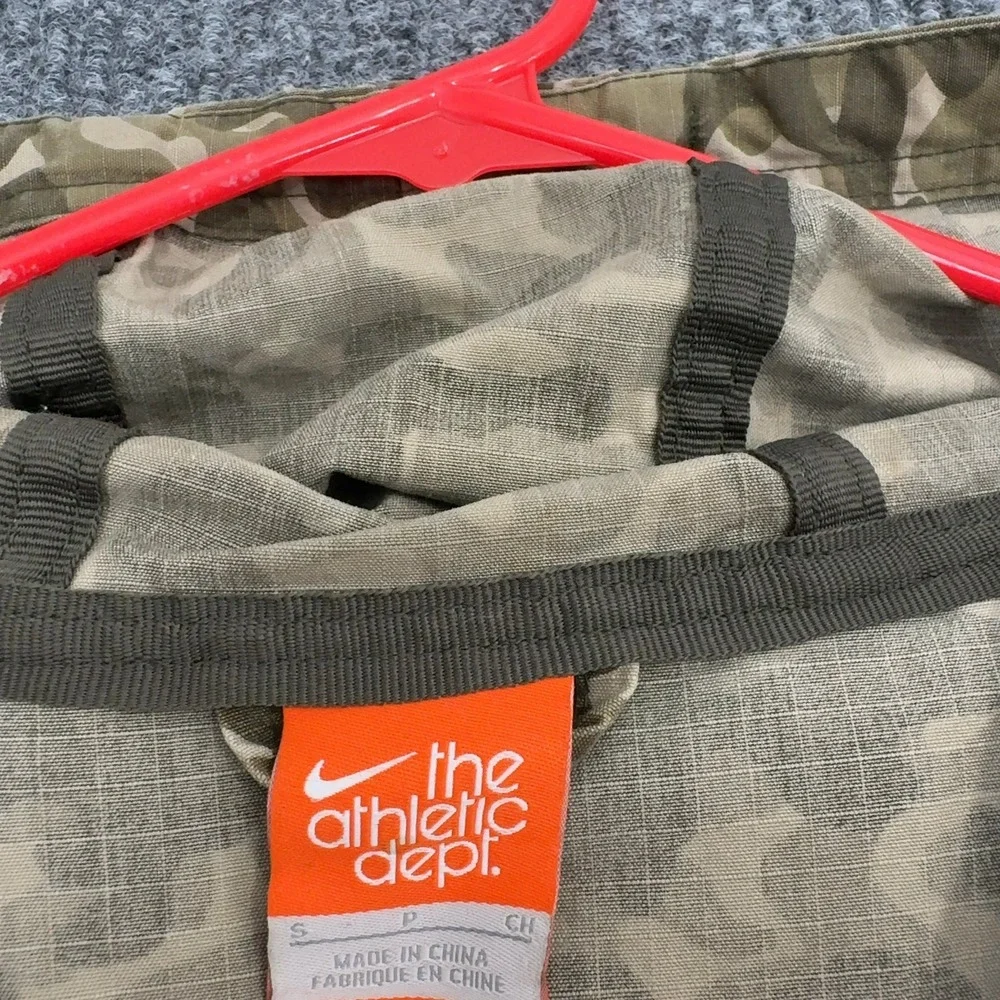Nike Jacket Womens S Green Cotton Camo Ripstop Utility Hooded Military Gorpcore‎